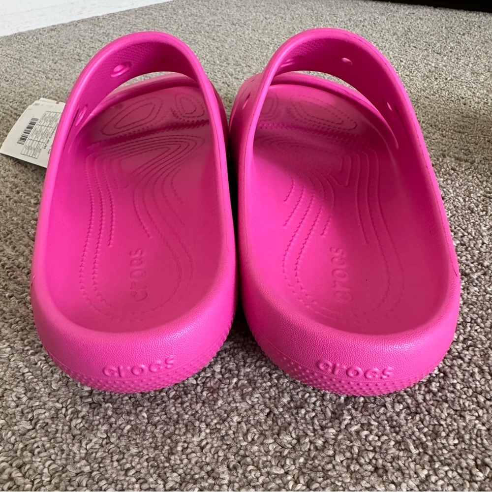 Crocs Classic V2 Slide Sandal Pink 209403-6UB Men's 10 / Women's 12 - Picture 8 of 8